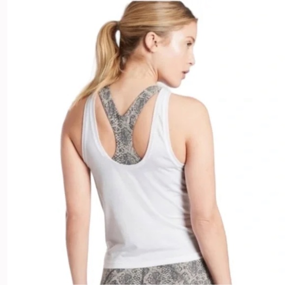Athleta Women’s Essence Twist Tank Top White Small - Picture 2 of 7